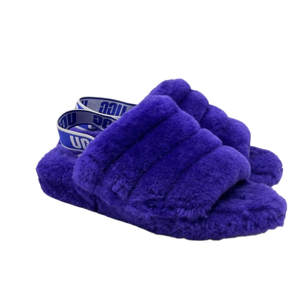 UGG Women’s Fluff Slide with Strap Purple Size 9